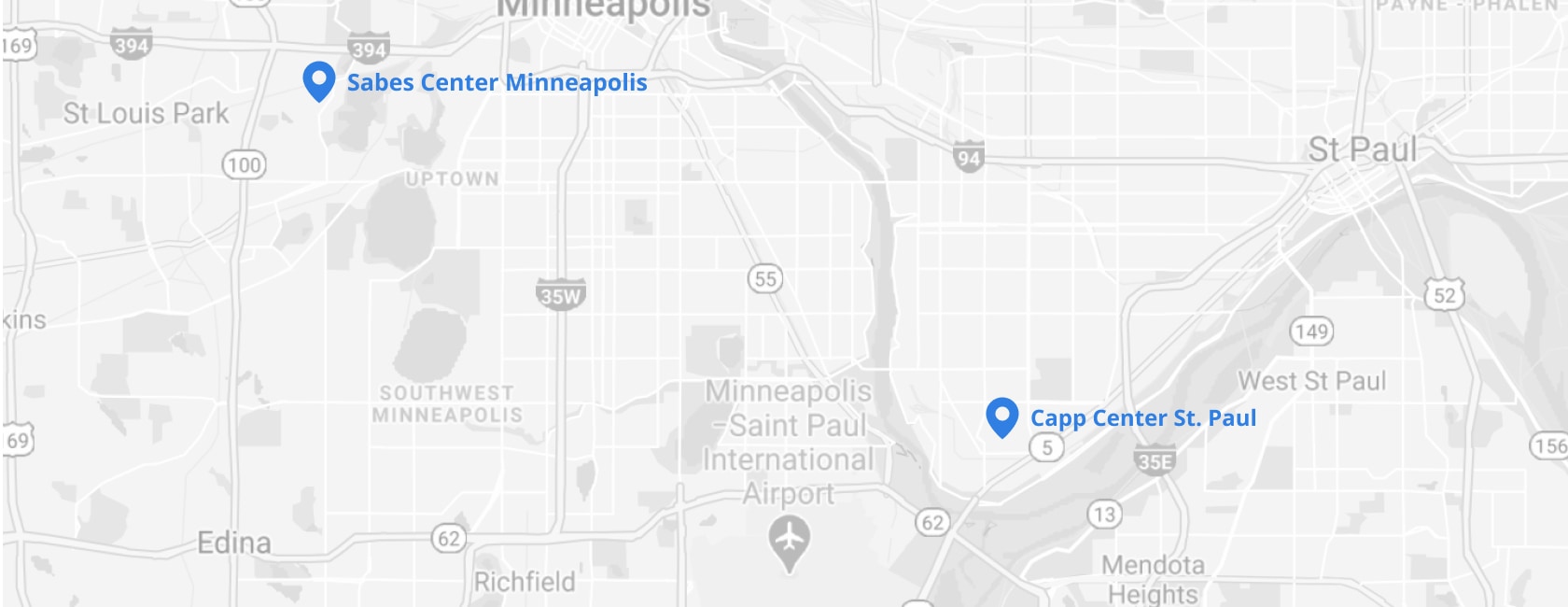 map image of Minnesota JCC locations